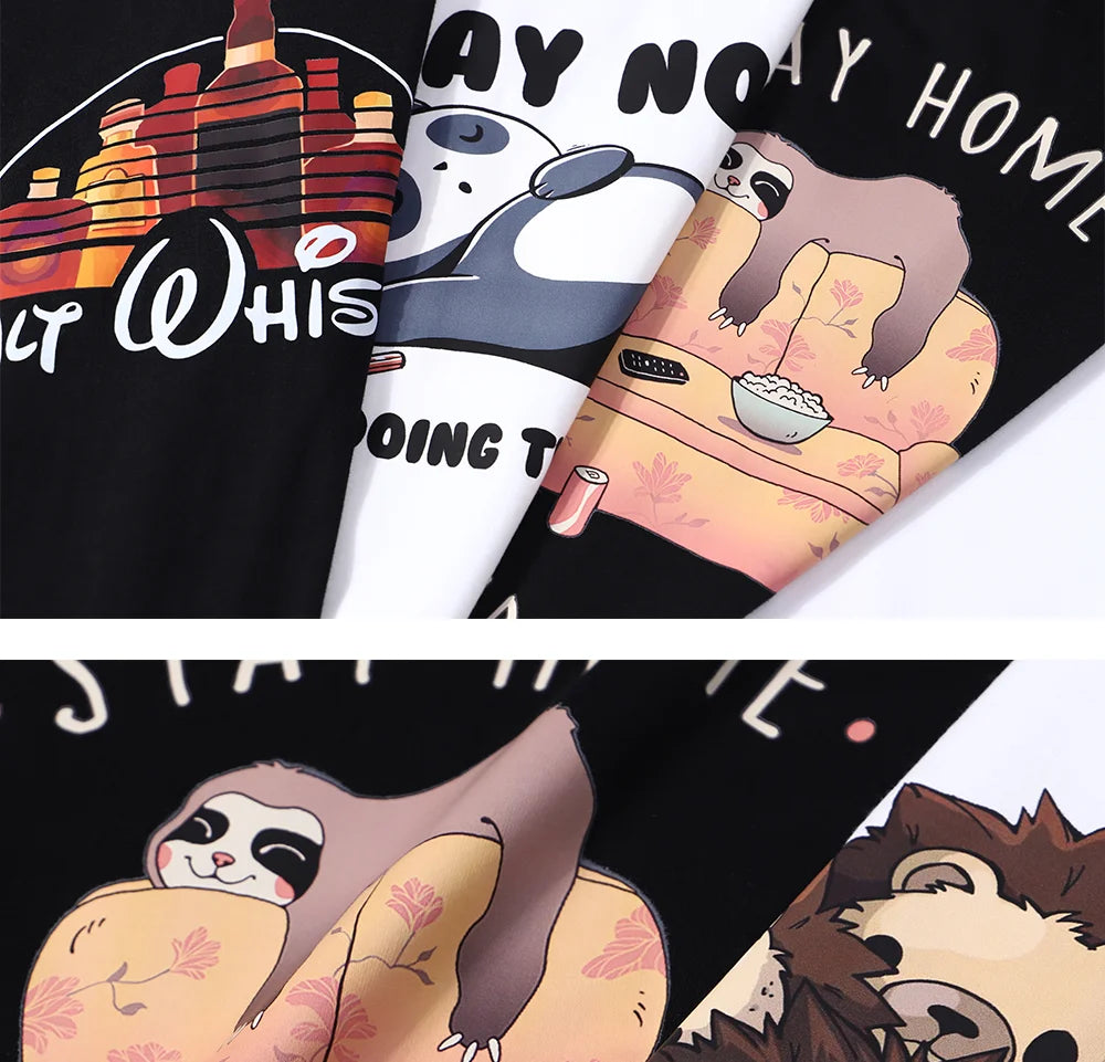 Teekossc Sweatshirt Harajuku Druck-M L, Polyester, O-Kragen