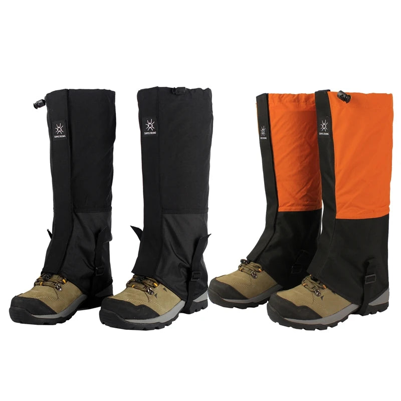 Beinschutz 2025: 1 Pair Waterproof Leg Covers Elastic Strap - Long Tube Legs Protection Hiking Skiing Climbing Trouser Shoes Cover Durable Bandage Collection