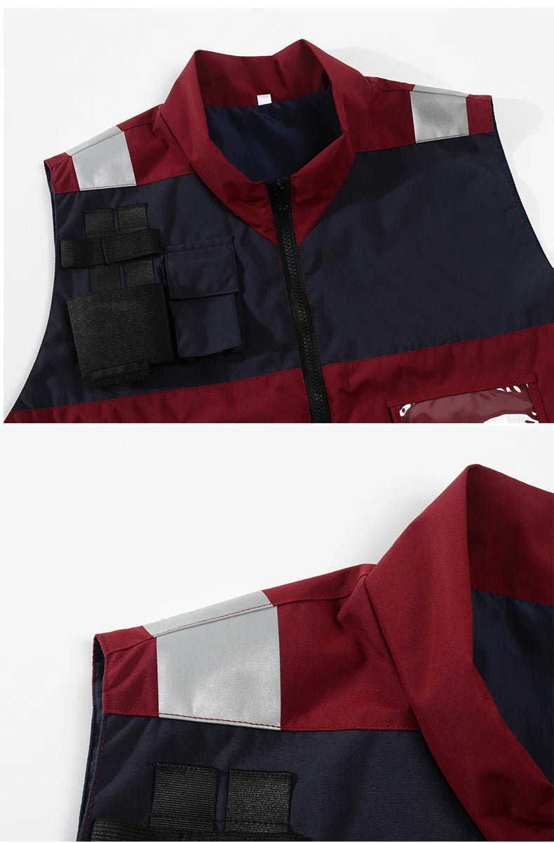 RescuePro NW Notfallweste Sicher - 6 Taschen, Reflekt L