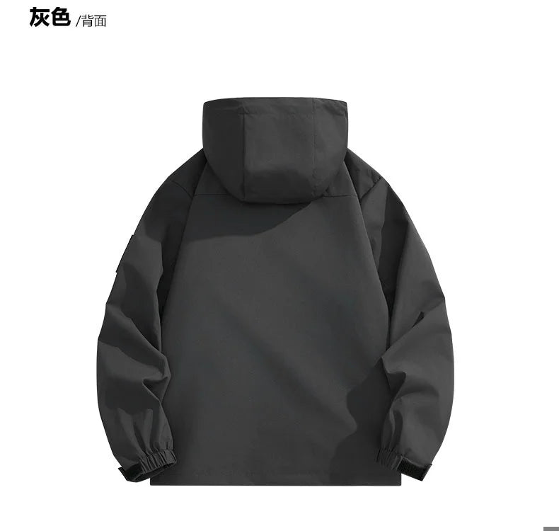 OutdoorPro Jacke wasserdicht - 8XL Kapuze PES winddicht