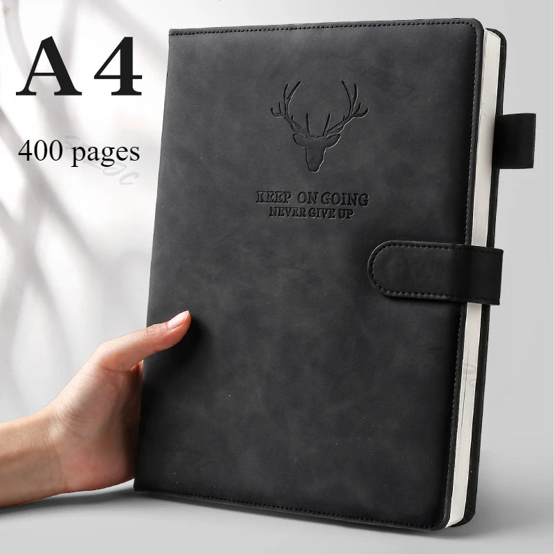 Hign-concerned TH0155 Ultra Dickes Notizbuch - A4 Softleder