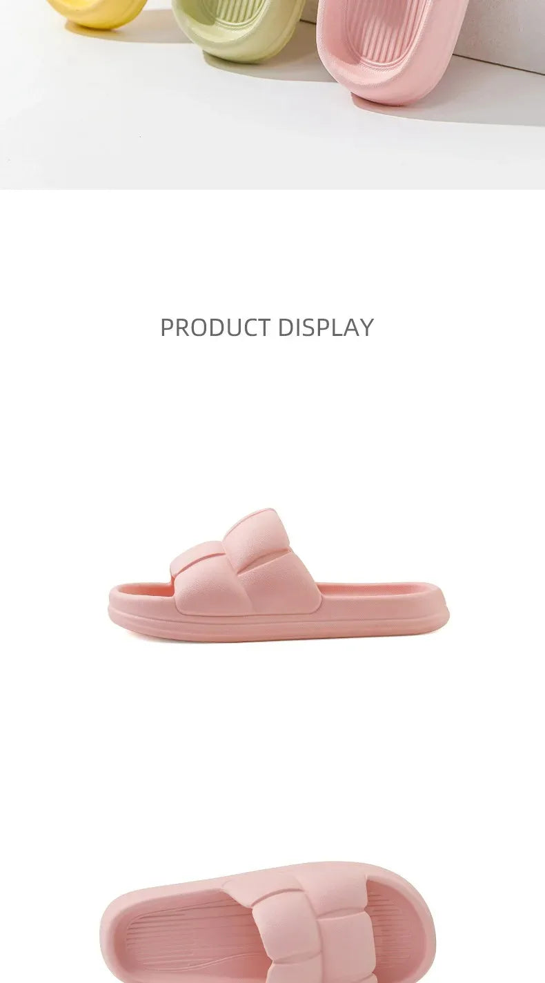 Sommer Weich Schuhe Cloud Hausschuhe Innen Stumm Badezimmer Anti-Rutsch Slide Eva Strand Flip Flops Männer Damen Freizeit Sandalen