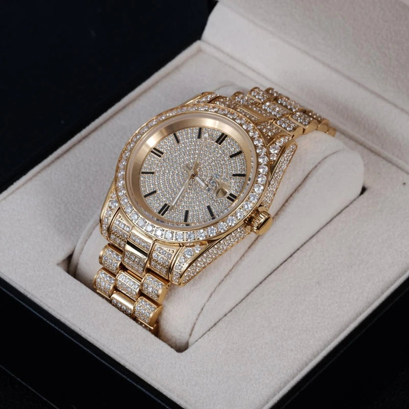 Luxus-Diamant-Stahl-Watches-Bracelet-Ladies-Quartz-Watch-Rose-Gold-Womens-Wristwatch-Shiny-Crystal-Reloj-Mujer