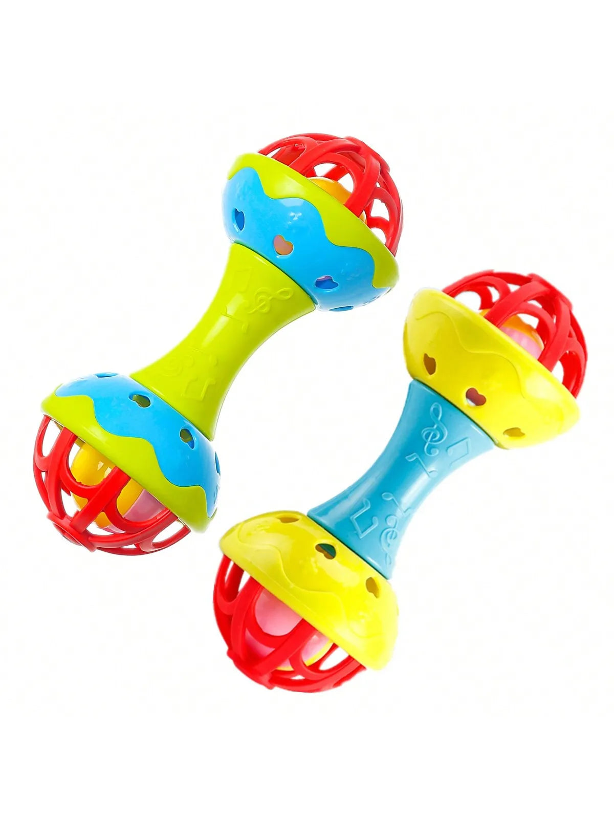 TinyToy Doppelkopf Rassel - Plastik 19x8x7.5cm Unisex