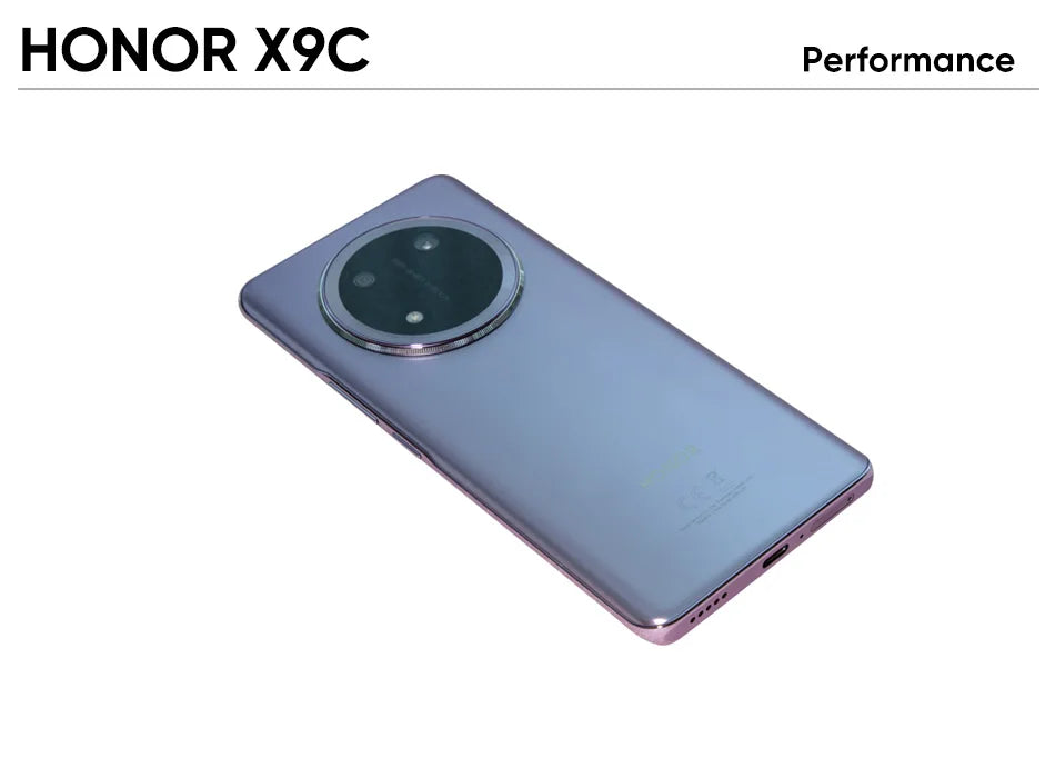 Smartphone HONOR X9c 5G - 12 GB RAM, 256 GB stocare, ecran de 6,78 inci, rată de reîmprospătare de 120 Hz, ecran curbat, cameră principală de 108 MP, sistem triplu de camere, baterie de 6600 mAh, Android 14, conectivitate 5G, dual SIM