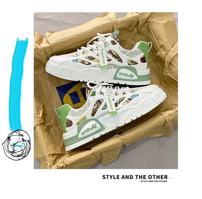 Zapatillas Hombre 2024 - Adidași de lux pentru skateboard, Tenis Masculino Respirable și Cómodo (Casual/Running)