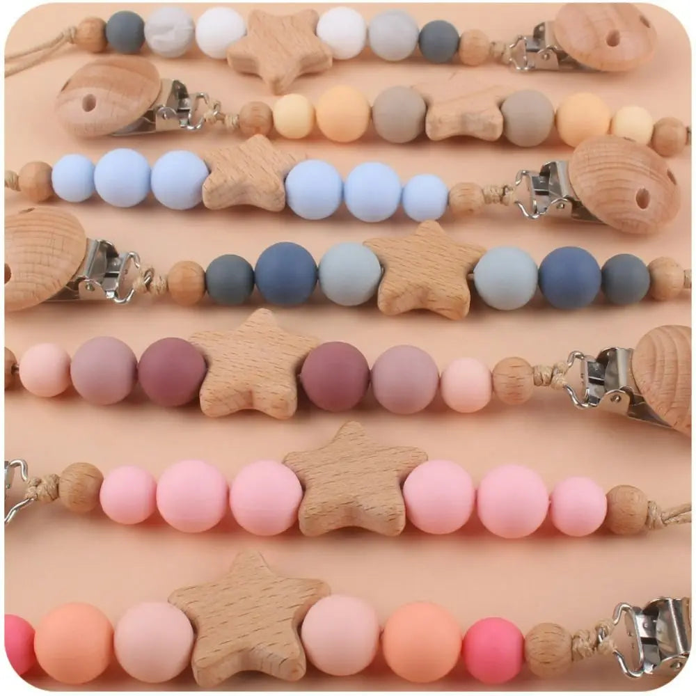 Cute Silicone Baby Pacifier Clips Silicone Pacifier Chain Nipple Bracket Holder For Nipples Toddler Toys Baby Shower Gift