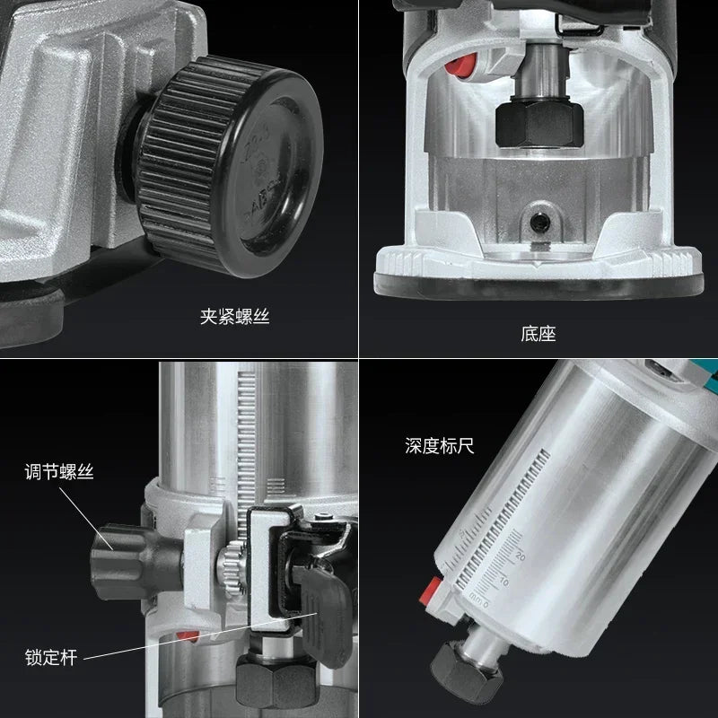 Makita DRT50 Cordless Trimmer Rechargeable Trimming Machine Brushless Slotting Tool Milling Woodwork Engraving Machine Original