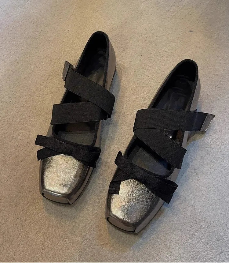 Women's Ballet Flats Shoes Woman Spring Summer 2024 Casual Sneakers Sandals Fashion Sabot Barefoot Ballerina Comfortable Elegant