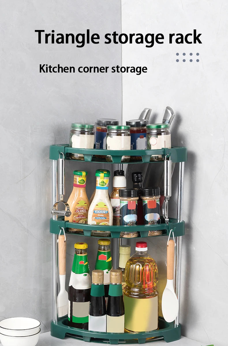 Choice Eckregal Küchenrack - Dreieck 3 Ebenen 25x25cm