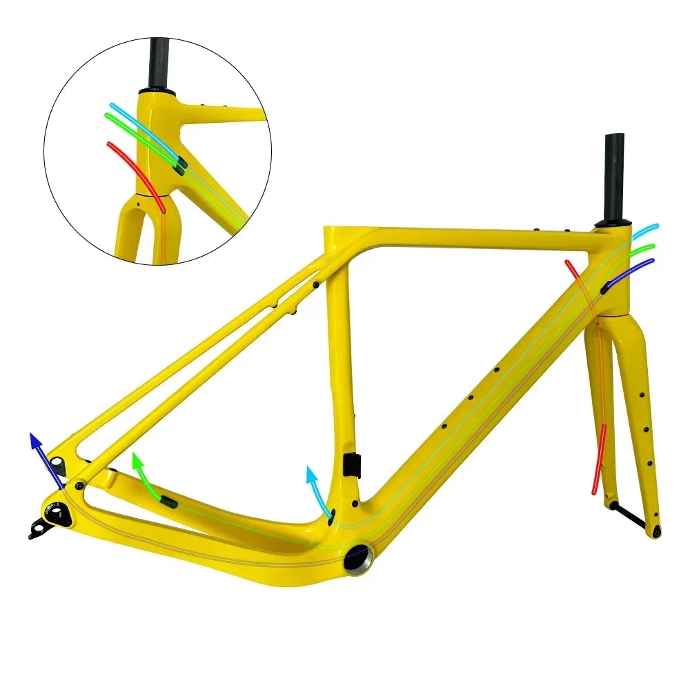 FARAOLLC GT30 Carbon Gravel Rahmen - T47 700Cx50C Disc