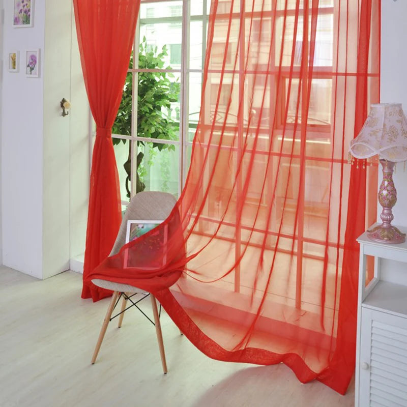 Zhejiang C Voile Gardine - 100 Prozent Polyester 140x250 Cm