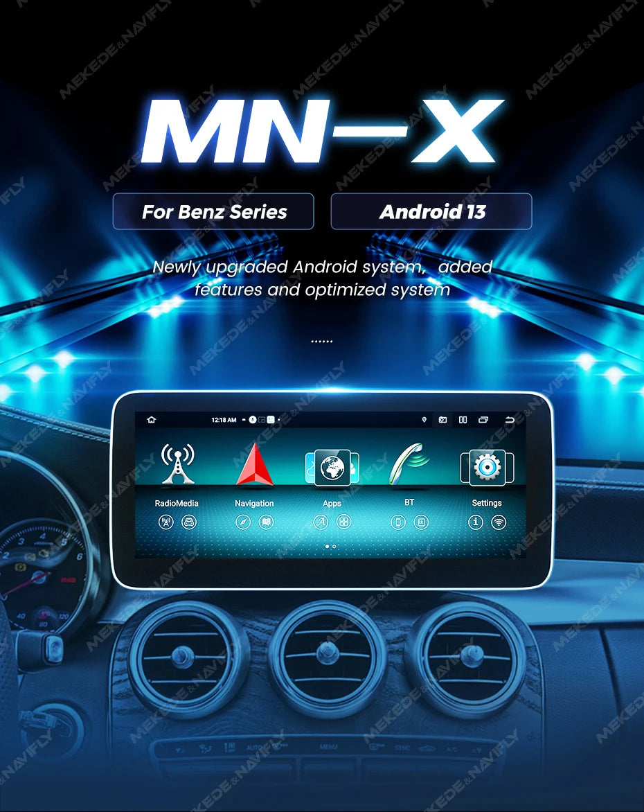 Mercedes Autoradio 2025: Android Screen Media Host - A-Klasse W176/GLA X156/CLA C117 DSP Wireless CarPlay Collection
