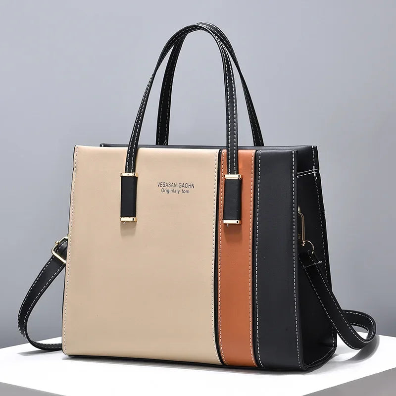 Fashion Crossbody Bags Adjustable Strap Top Handle Bag Large Capacity Totes Shoulder Bags Patchwork Handbags for Women Gift
