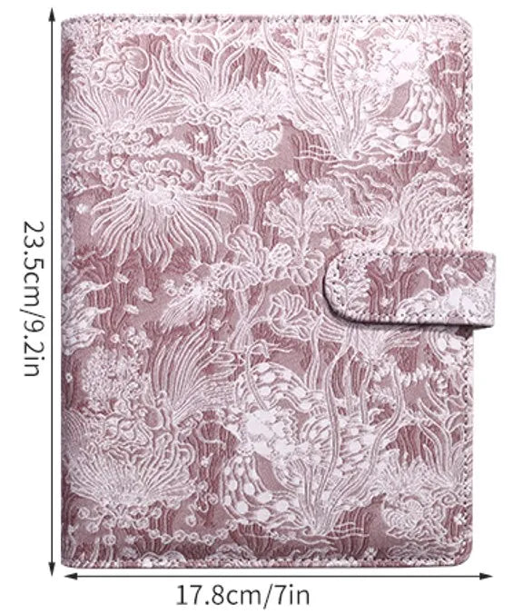 Notizbuch-Hülle A5 2025 - Vintage PU Leder DIY Binder Agenda Planner Schule