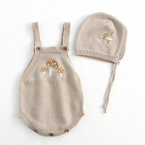 KoreanKnit BabySet Langarm - Größe 1-3J, Gestrickt, Shorts