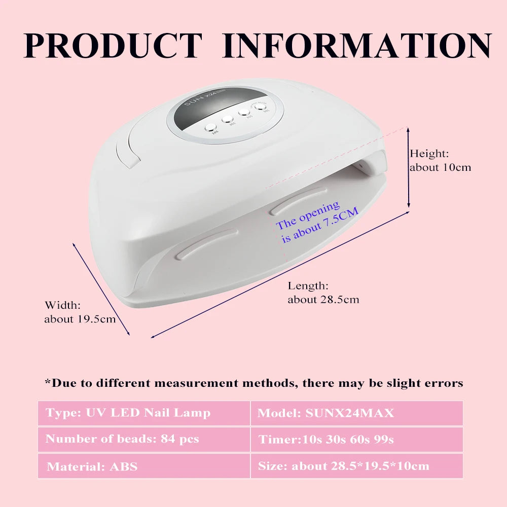 TFSCLOIN J13581 UV LED Nageltrockner - 84 LEDs 29x20x11.7