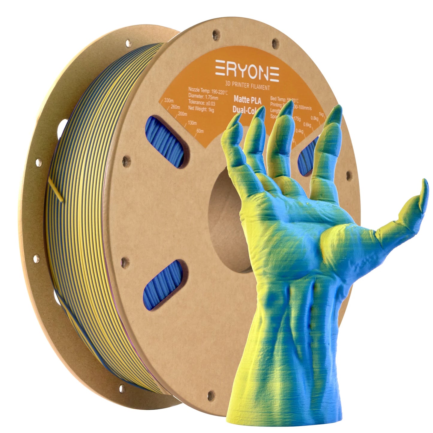 ERYONE Matte Dual Color PLA - 1,75 mm 1 kg Toleranz 0,03 mm