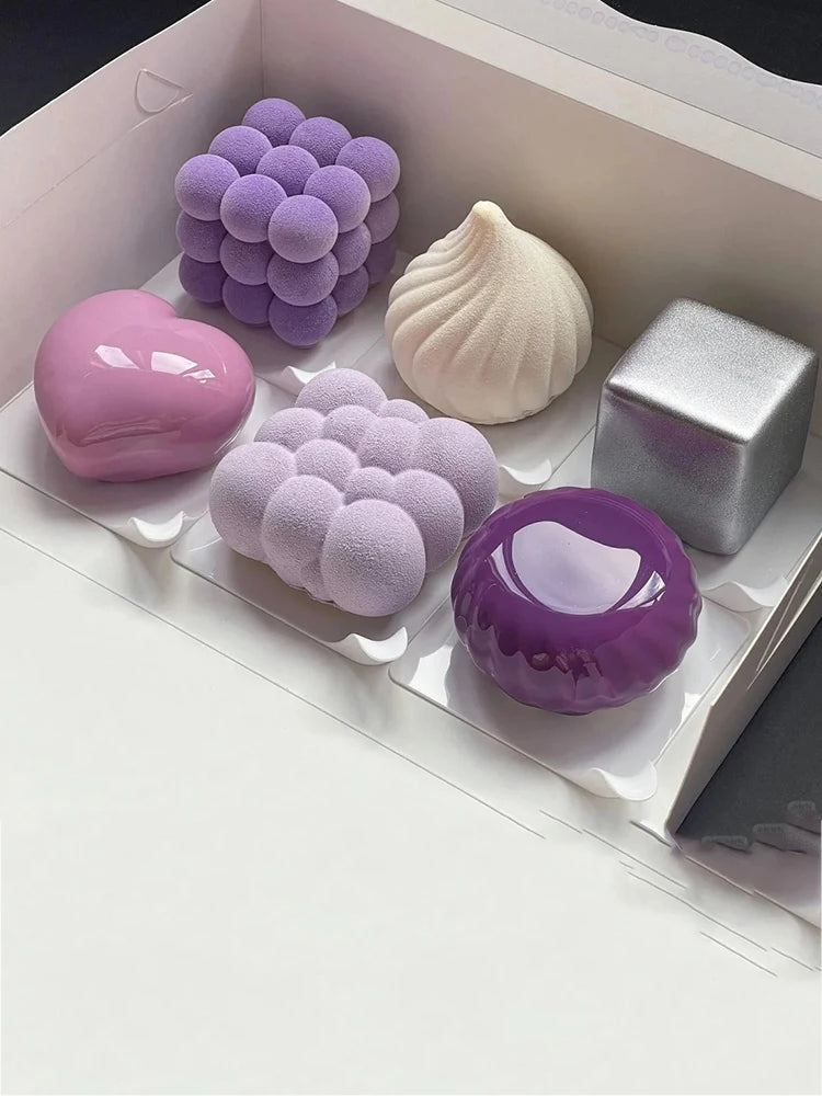 Silicone Pastry Mold 3D French Dessert Mousse Cake Baking Pan Chocolate Candles Soap Fondant Molds DIY Cake Decoration Tools