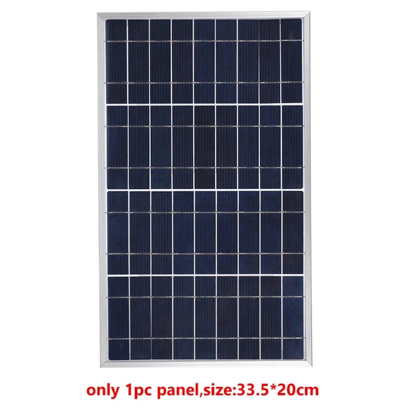 300W/600W Solarpanel-Kit Komplett 12V Polycrystallin USB-Strom Portable Outdoor Aufladbar Solarzelle Solargenerator