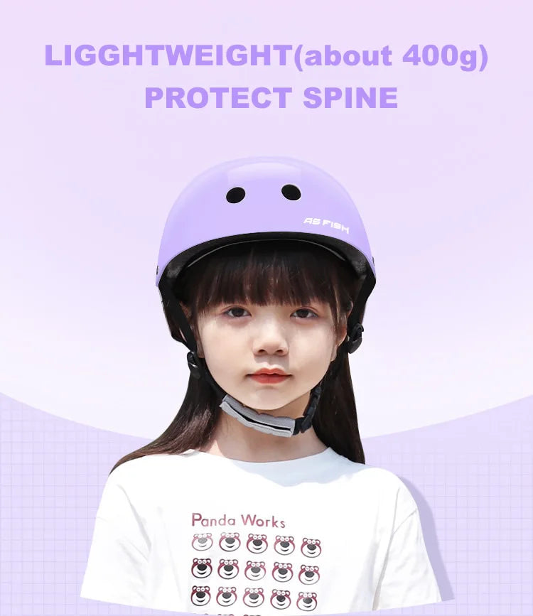 Children's Bicycle Helmet Skateboard Scooter Balance Bike Riding Protective Gear Lady's Motorcycle Helmet Adjustable