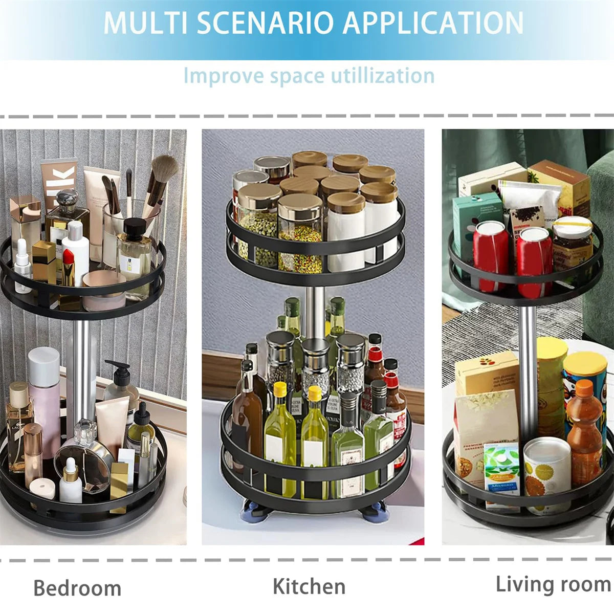 Choice 360 Grad Drehregal Rutschfest - Stahl 12er 28cm