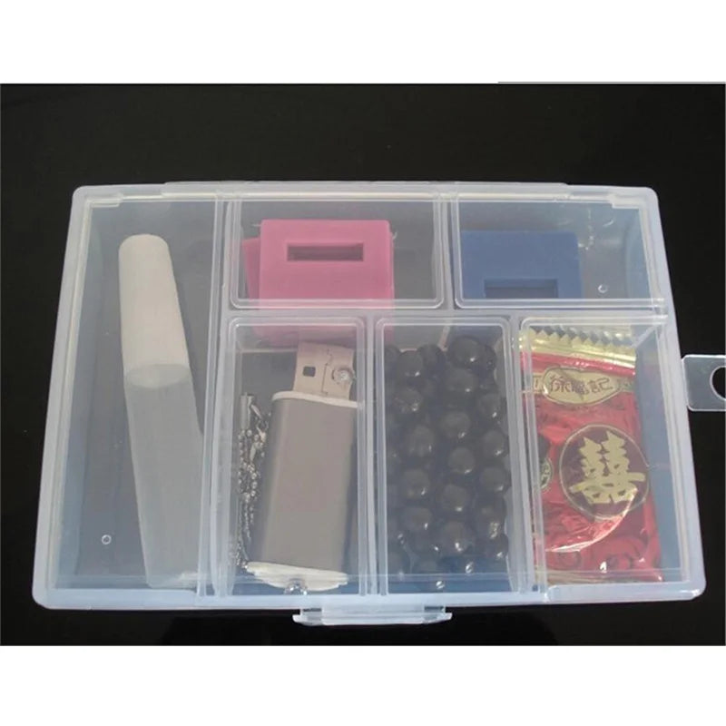 Plastik Schmuck Boxen Plastik Werkzeug Box Verstellbar Handwerk Organizer Lagerung Perlen Armband Schmuck Boxen Verpackung Großhandel