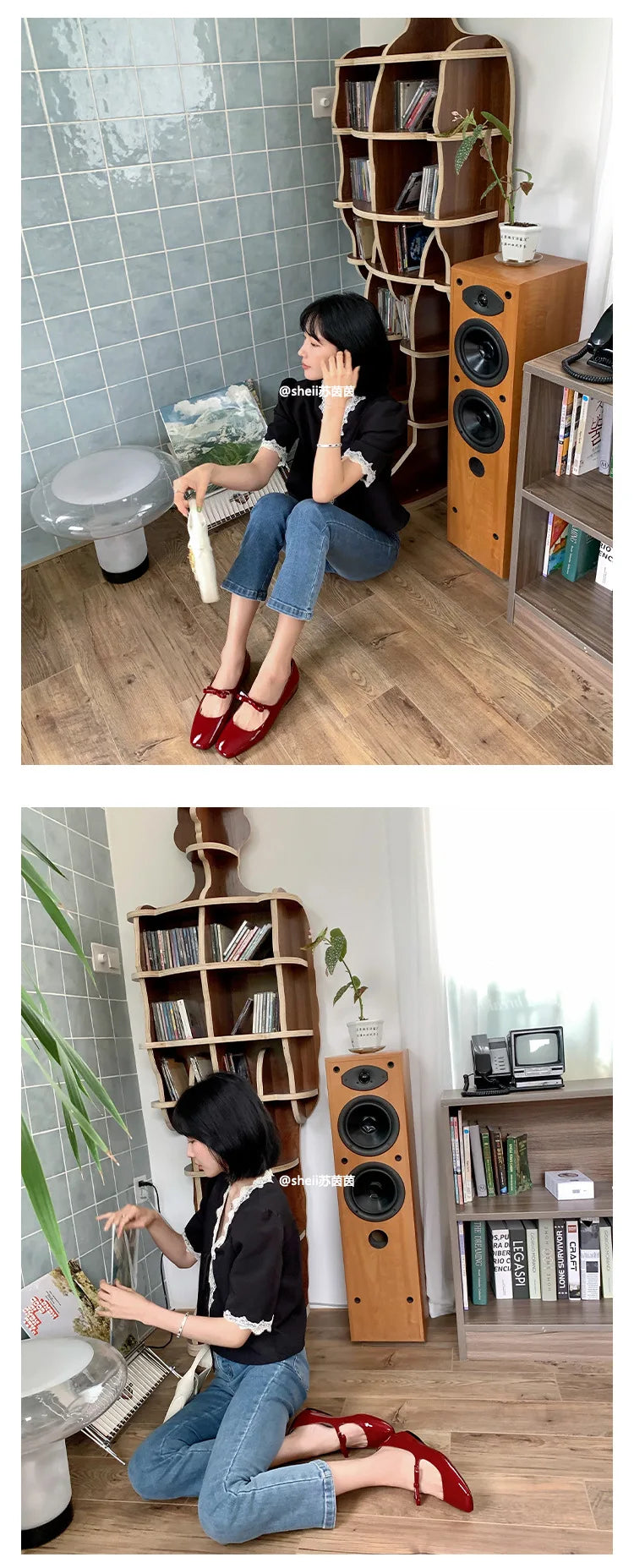Ballet Falts Shoes for Women Bow Tie Elegant Women's Loafers Shoes with Low Heels Black Leather Mary Janes Desinger Shoes Ladies