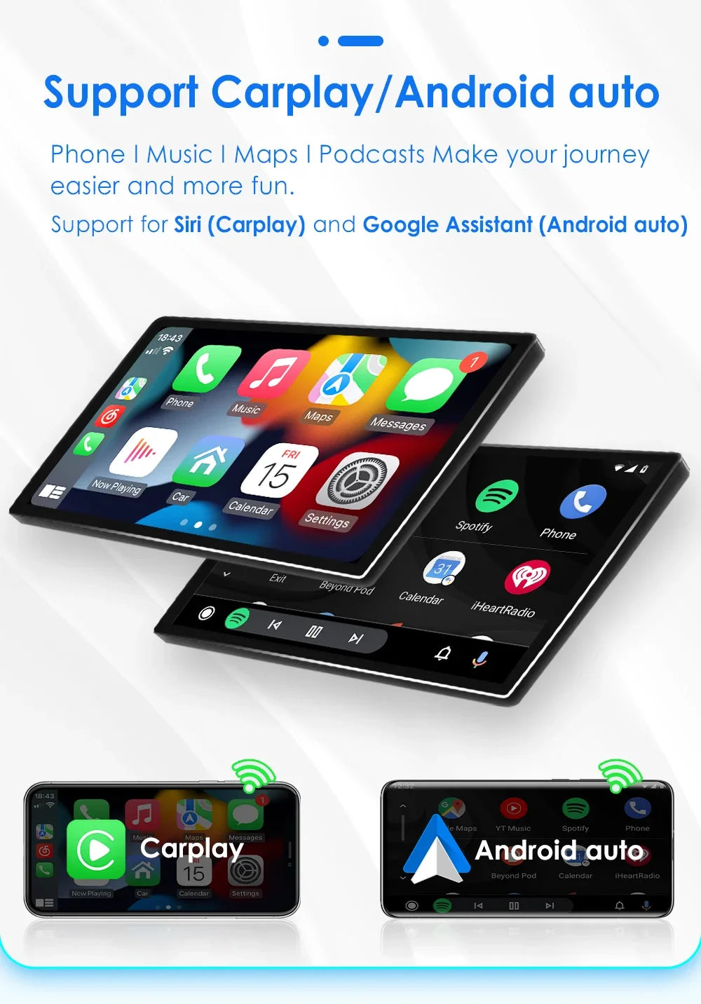 CarPlay Autoradio Multimedia Player für Honda Civic Hatchback