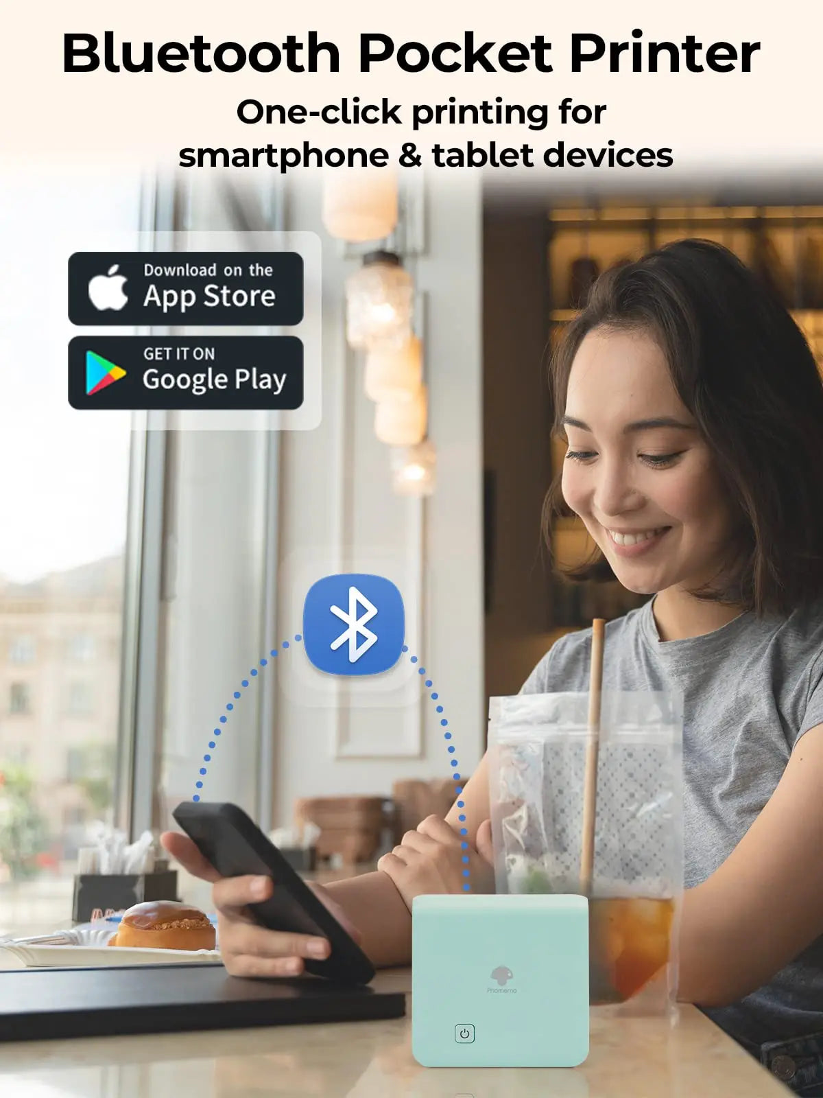 Premium Mini Bluetooth Drucker - 58mm Thermo Akku2000