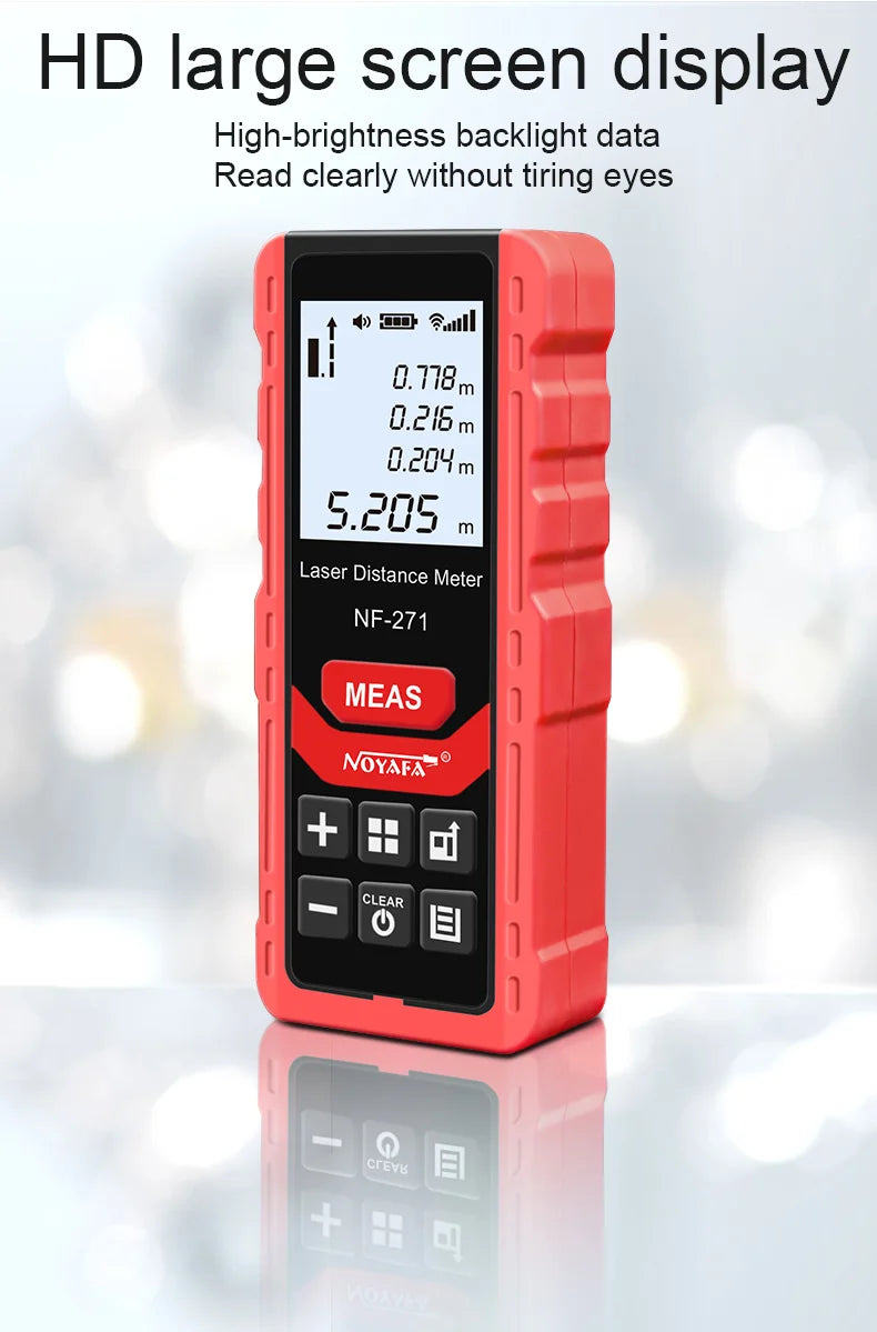 NOYAFA NF-271 Laser-Entfernungsmesser 80M Bandmaß Range Finder Messgerät Tools Digital-Maßstab Test-Tool