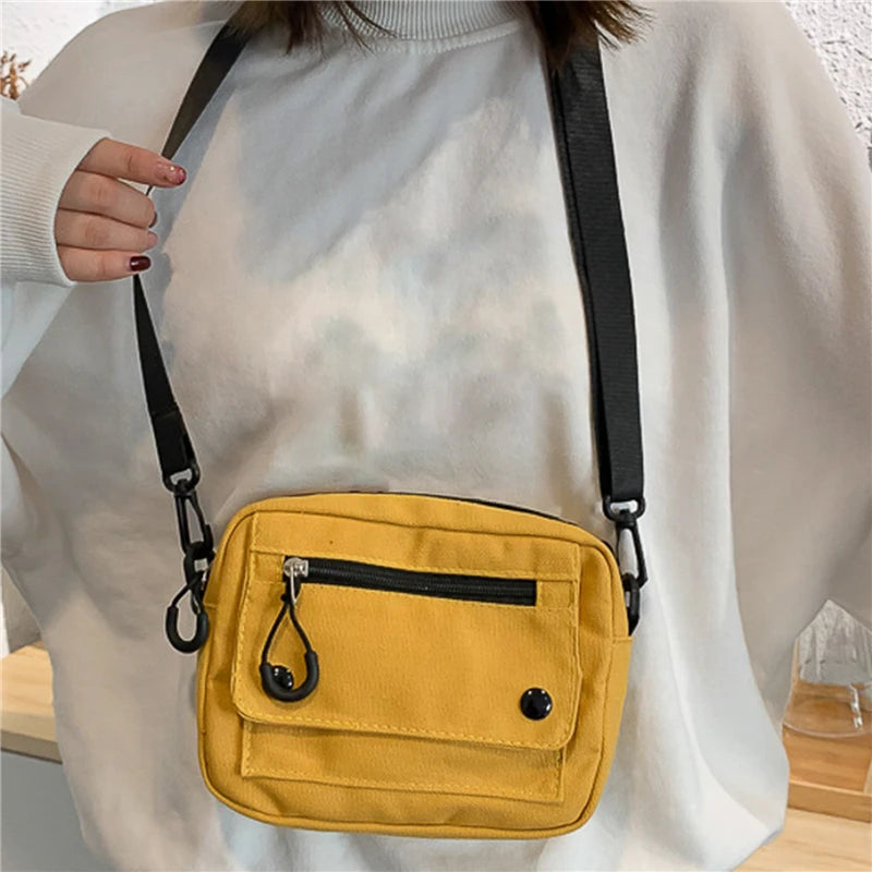 Umhängetasche 2025: Canvas Casual Versatile Fashion - Large Capacity Mobile Phone Coin Purse Women Collection