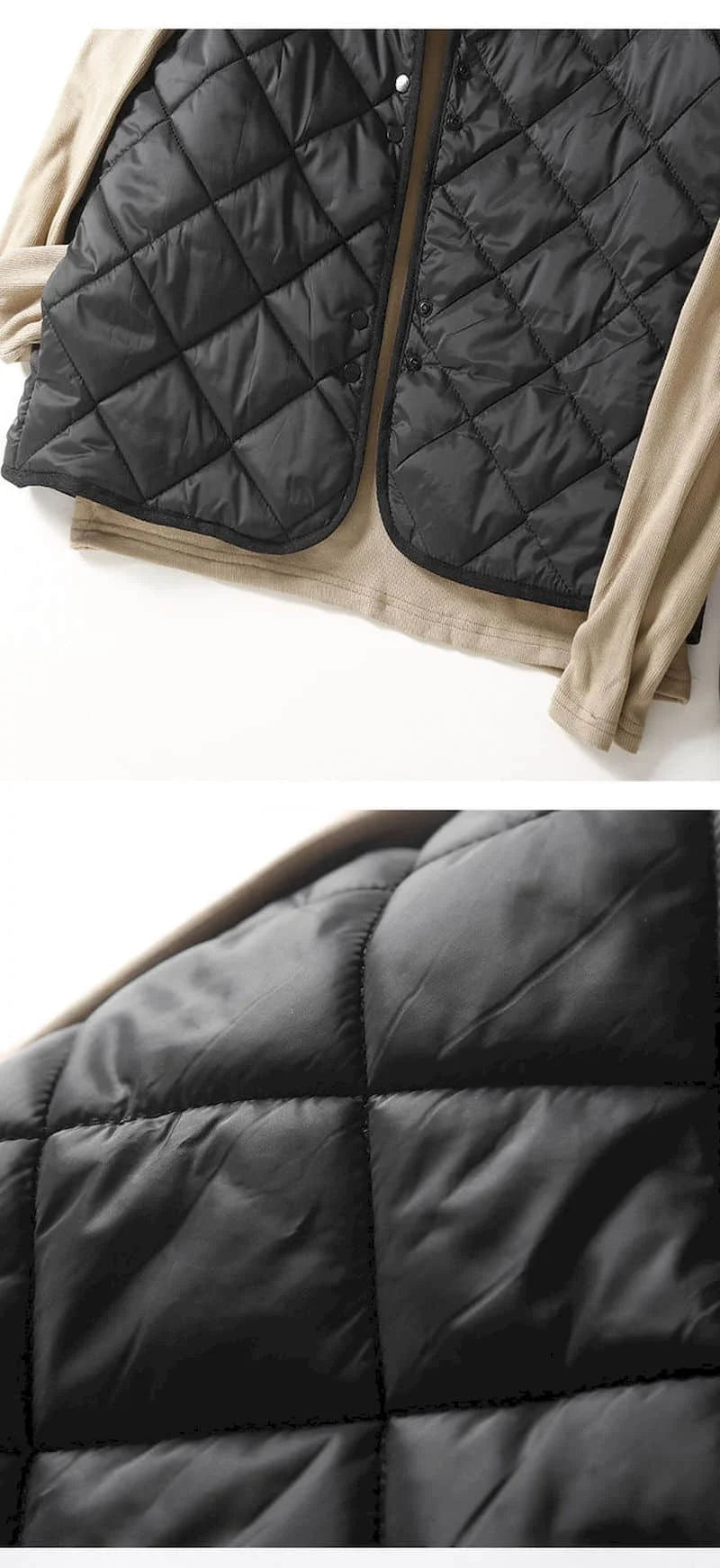 Vestă cu glugă Lumi coreeană - bumbac cu puf, 30–50%