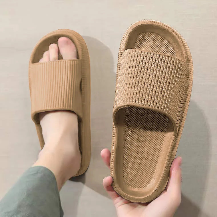 Frauen Dick Plattform Cloud Hausschuhe Sommer Strand Eva Weich Sohle Slide Sandalen Freizeit Männer Damen Innen Badezimmer Anti-Rutsch Schuhe