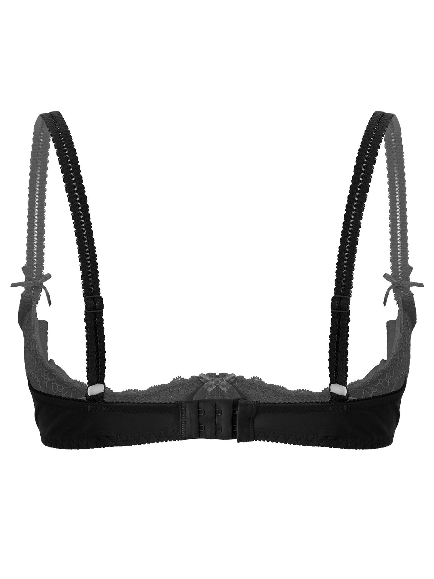 Sutien elegant pentru femei, cu 1/2 cupă, cu întăritură, push-up, dantelă, cu căptușeală, bandană, bretele reglabile, lenjerie intimă, spate cu cârlig, bustieră