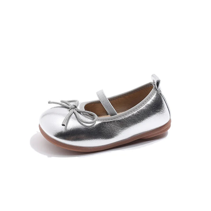 Mädchen-Schuhe 2025: Korean-Style Leather-Princess - Bow Fashion Collection