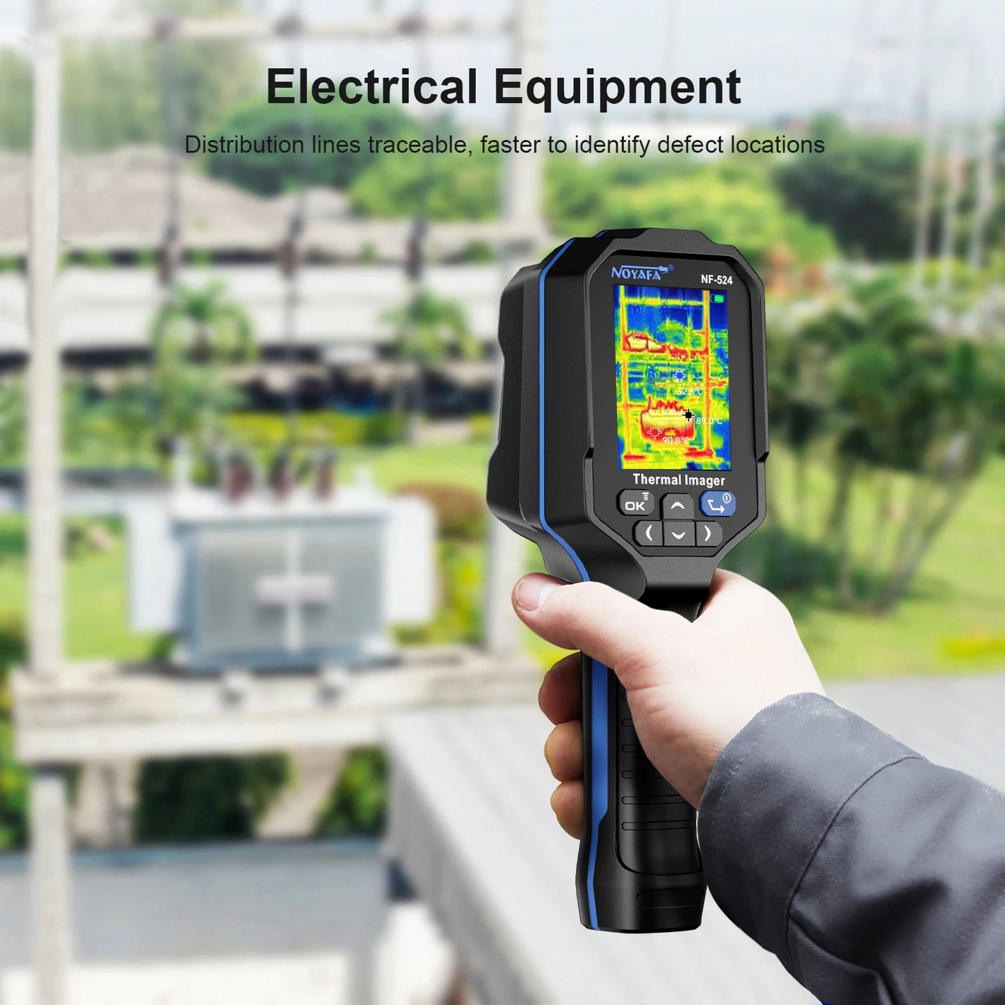 NOYAFA Infrarot Wärmebildkamera 120x90 Thermal Imaging Camera NF-524 Thermal Imager Pipeline Leak Automotive Inspect Tools