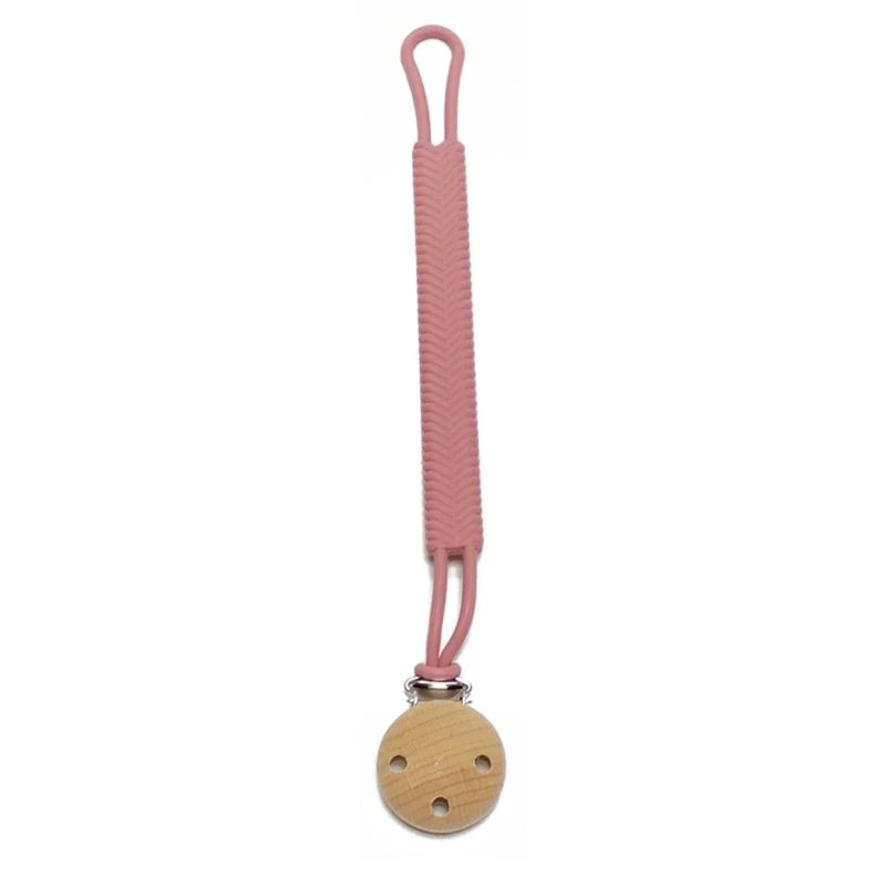 Schnuller-Clip 2025: THINKTHENDO Silicone Pacifier Clip Baby Boys Girls - Flexible RustFree Holder Teething Relief Safe Baby Collection