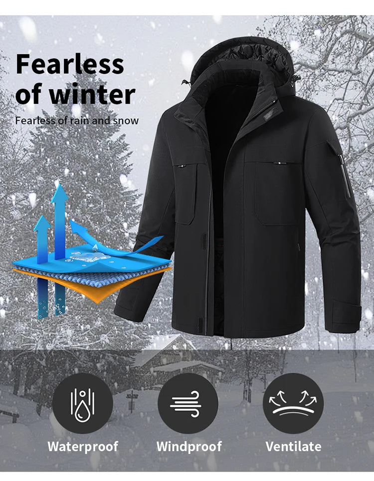 TODWARM 5588 beheizte Jacke Herren USB - 10000mAh 5V L