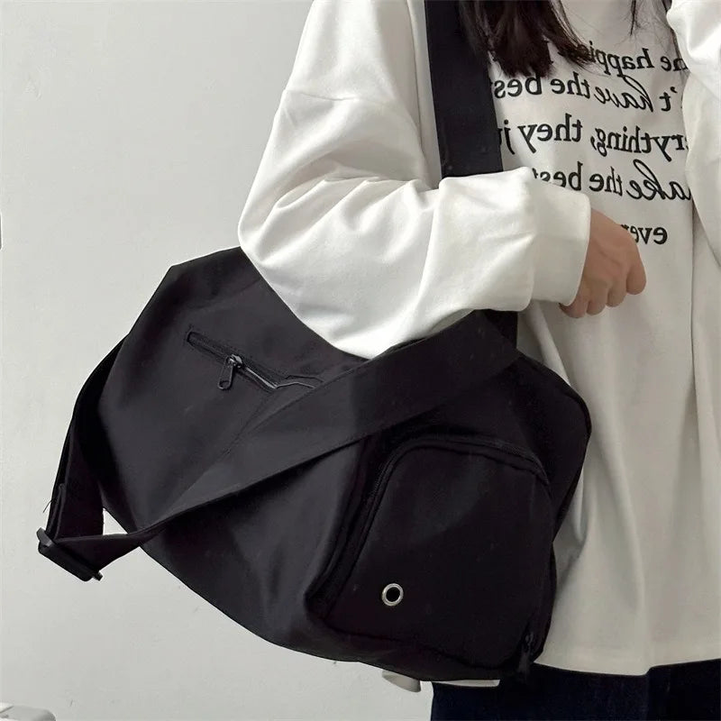 Large Crossbody Travel Tote Bags for Women 2024 Canvas Shoulder Messenger Bag Sports Yoga Satchels Fashion Woman Handbag
