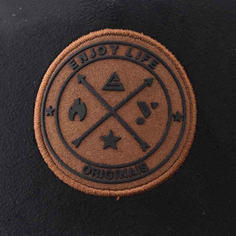 Șapcă unisex de vânzare fierbinte, bucurați-vă de viață, scrisoare, patch, șepci de baseball pentru bărbați și femei, pălărie de camionist