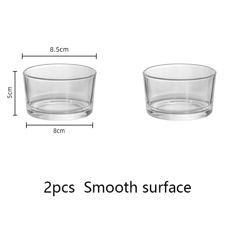 YWDL Mini Glas Schalen Set Eco Freundlich - 2/4 Stk 250ml