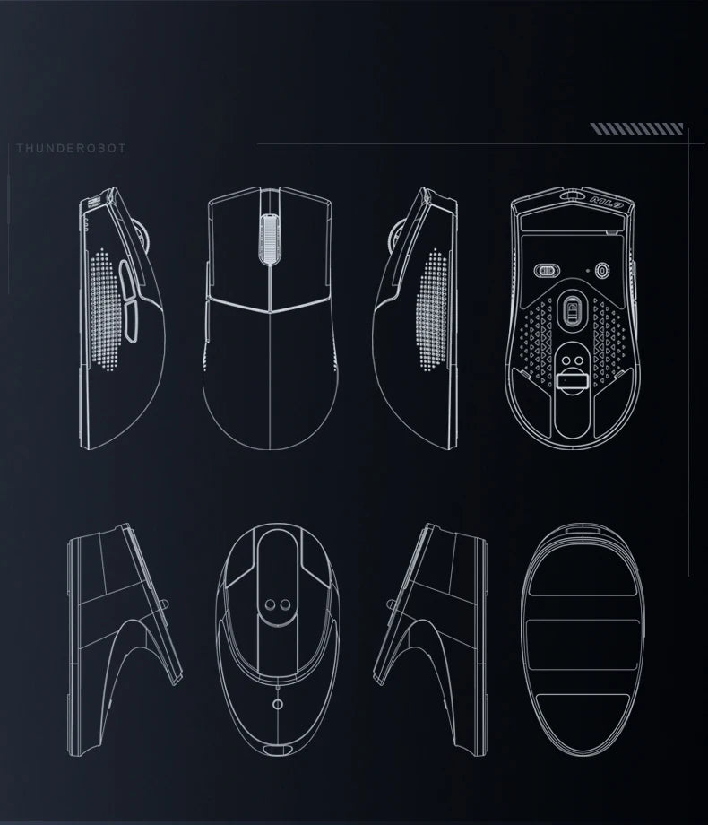 Thunderobot ML903 TriMode Gaming-Maus - 26.000 DPI, 65g