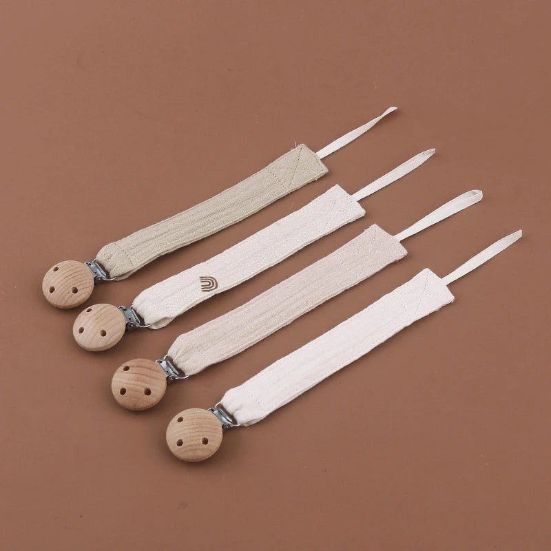 Schnuller-Clips 2025: Soft-Cotton Pacifier-Chain - Baby Shower Collection