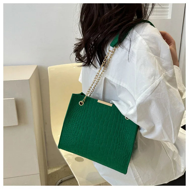 Fashion Luxury Crossbody Bags for Women 2024 New Trendy Designer Shoulder Bag Leisure Chain Solid Color Messenger Bag Handbags
