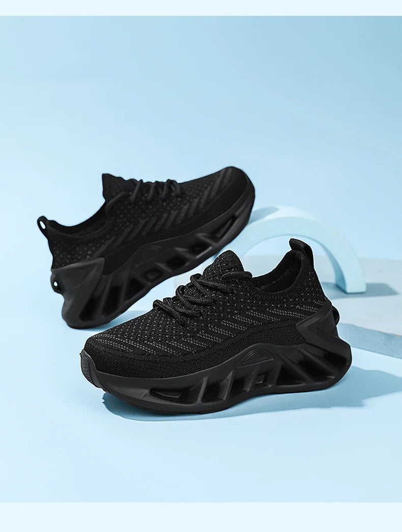 Kinder Schuhe 2025 - Junge Casual Sneakers Platform Komfortabel Schwarz Weiß - Kind Schule Sport Tenis Unisex Sport Schuhe