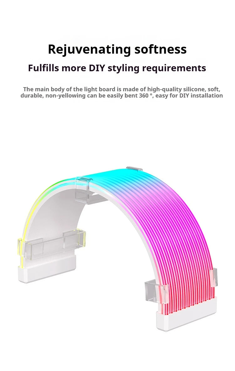 LED-Strip 2025: Coolcirc ARGB LED Light Strip Bar 8/24-PIN Motherboard Power Extension Cable Flexible DIY Collection