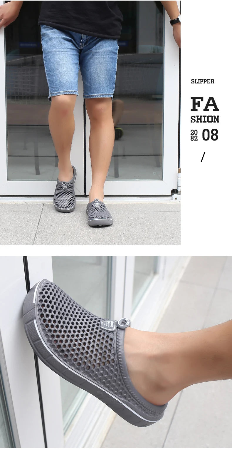 Männer Hausschuhe Unisex 2025 - Fashion Strand Sandalen Männer Anti Rutsch Flats - Leichtgewicht Sommer Gehen Flip Flops Mann Frauen Hausschuhe
