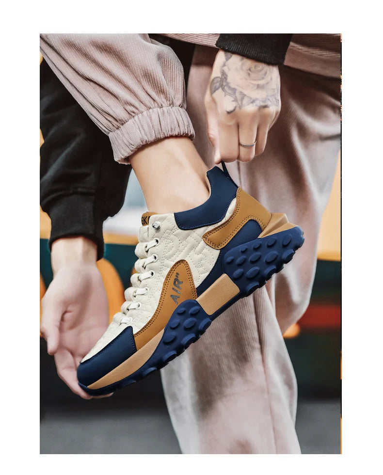 Brand Men's Sneakers Designer Comfortable Running Shoes for Men Outdoor Non-Slip Casual Shoes Fashion Platform Board Shoes Male