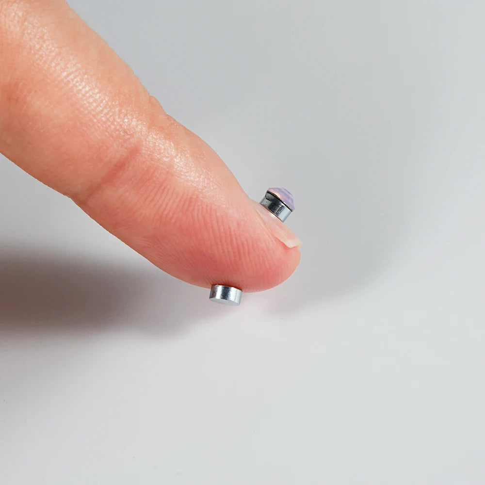 Set de 12 piercing-uri magnetice false Luna - fără piercing